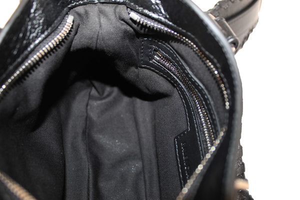 NEW Balenciaga Black Arena Lambskin Leather Neo Cagole Small Tote Bag