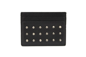 Yves Saint Laurent Black Leather Rockstud Calfskin  | Italystation.com - Shop Now at italystation.com
