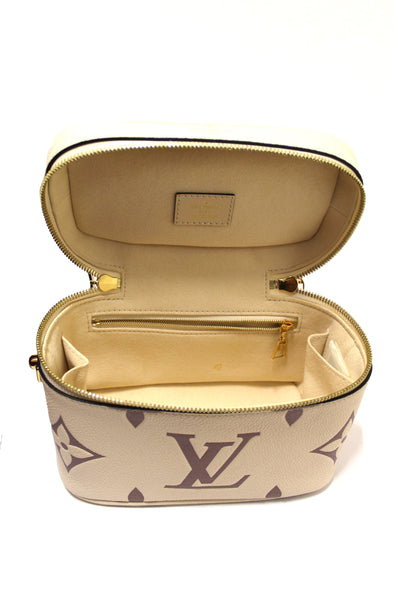 Louis Vuitton Beige Empreinte Monogram Leather Giant Vanity PM Shoulder Bag