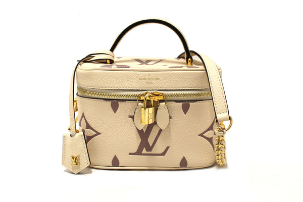 Louis Vuitton Beige Empreinte Monogram Leather Giant Vanity PM Shoulder Bag