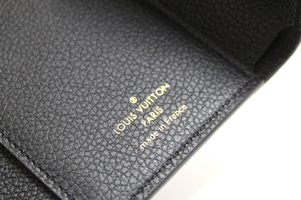 Louis Vuitton Black Monogram Empreinte Leather Victorine Wallet