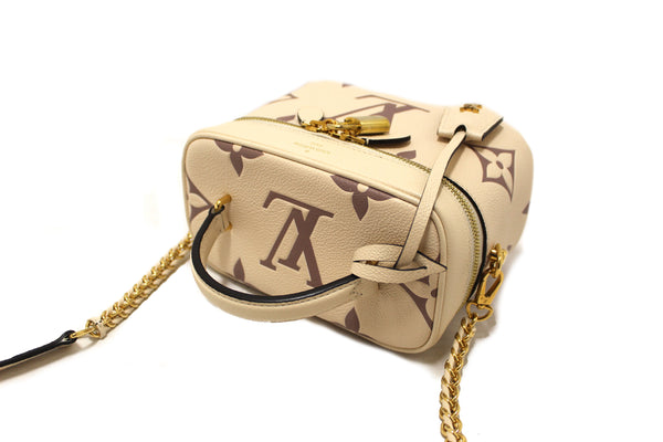 Louis Vuitton Beige Empreinte Monogram Leather Giant Vanity PM Shoulder Bag