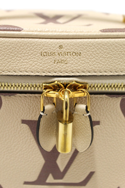 Louis Vuitton Beige Empreinte Monogram Leather Giant Vanity PM Shoulder Bag