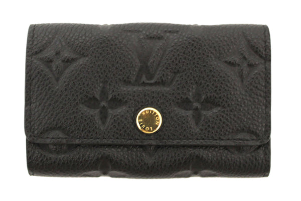 Louis Vuitton Black Monogram Empreinte Leather 6 Key Holder