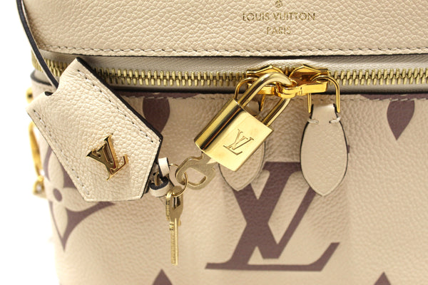 Louis Vuitton Beige Empreinte Monogram Leather Giant Vanity PM Shoulder Bag