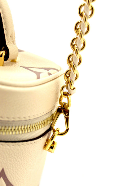 Louis Vuitton Beige Empreinte Monogram Leather Giant Vanity PM Shoulder Bag