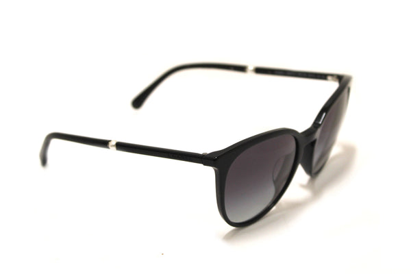 Authentic Chanel Black Acetate Pearl sunglasses