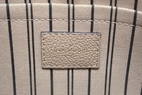 Louis Vuitton Beige Monogram Empreinte Leather Montaigne MM Bag