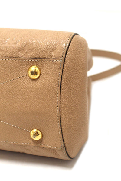 Louis Vuitton Beige Monogram Empreinte Leather Montaigne MM Bag