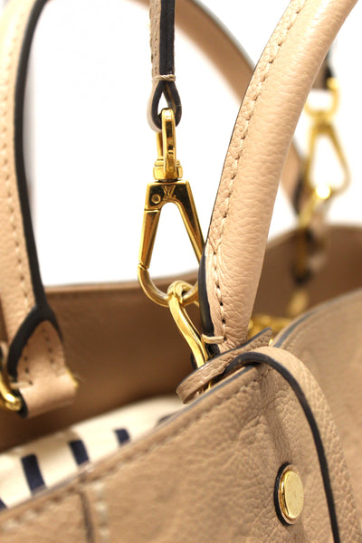 Louis Vuitton Beige Monogram Empreinte Leather Montaigne MM Bag