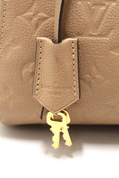 Louis Vuitton Beige Monogram Empreinte Leather Montaigne MM Bag