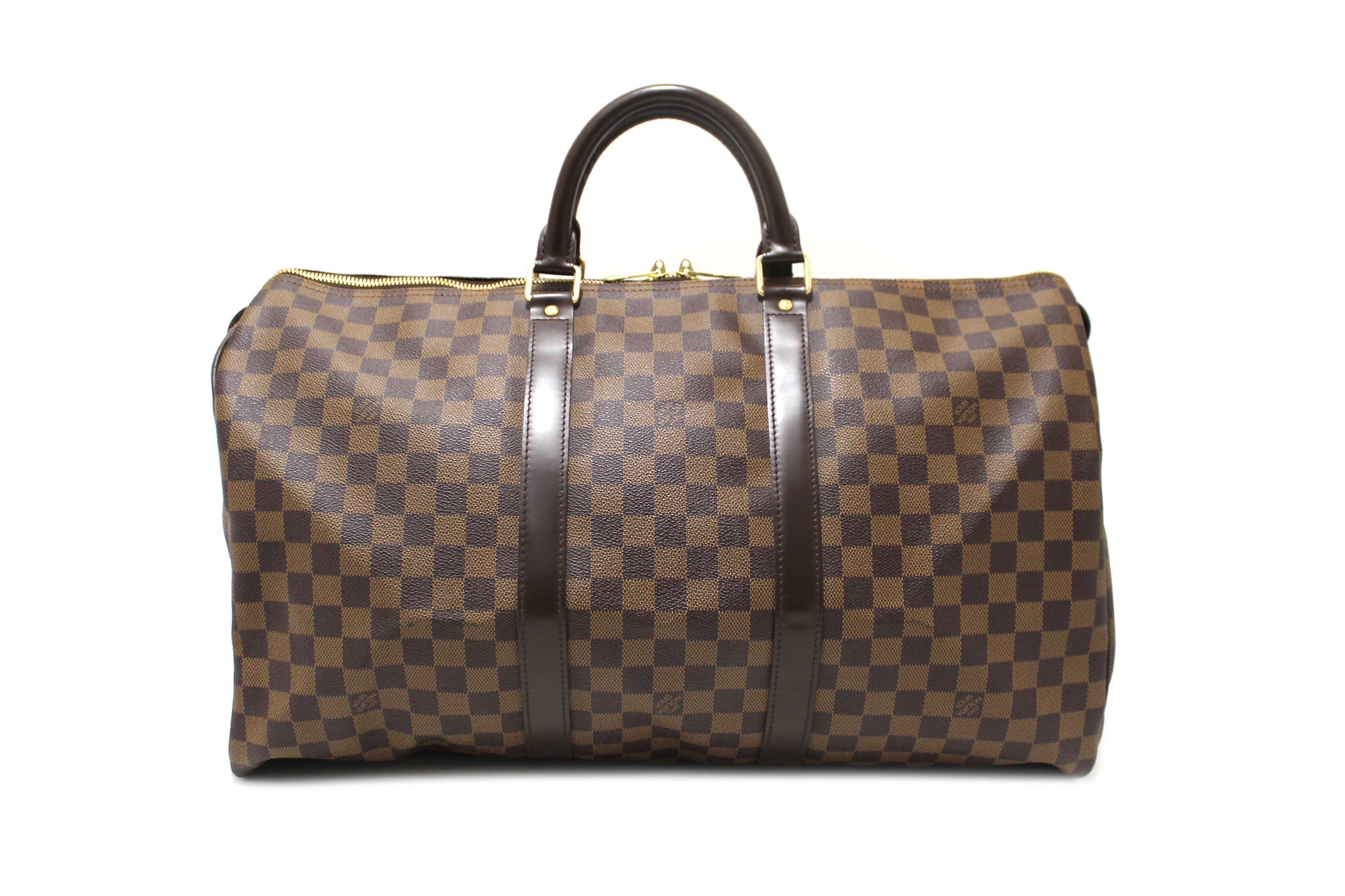 Louis Vuitton Damier Ebene Keepall 50 Travel Bag