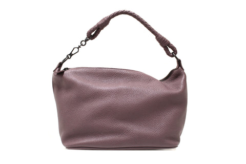 Bottega Veneta Purple Leather Small Hobo Shoulder Bag
