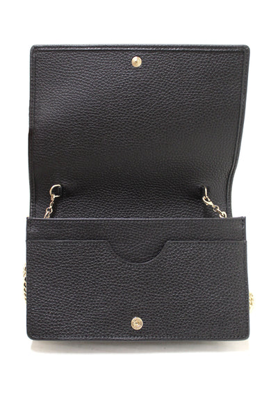 NEW Gucci Black Soho Disco Leather Wallet On Chain Cross Body Bag