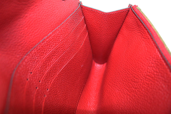 Louis Vuitton Red Empreinte Leather Saint-Germain Pochette With Chain