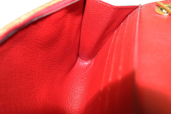 Louis Vuitton Red Empreinte Leather Saint-Germain Pochette With Chain