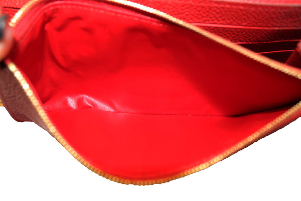 Louis Vuitton Red Empreinte Leather Saint-Germain Pochette With Chain