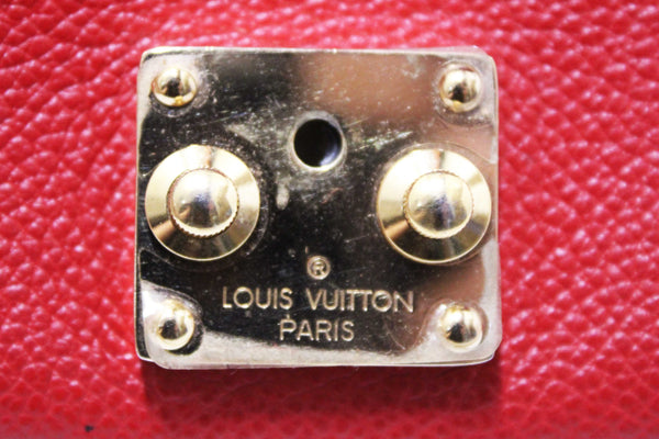 Louis Vuitton Red Empreinte Leather Saint-Germain Pochette With Chain