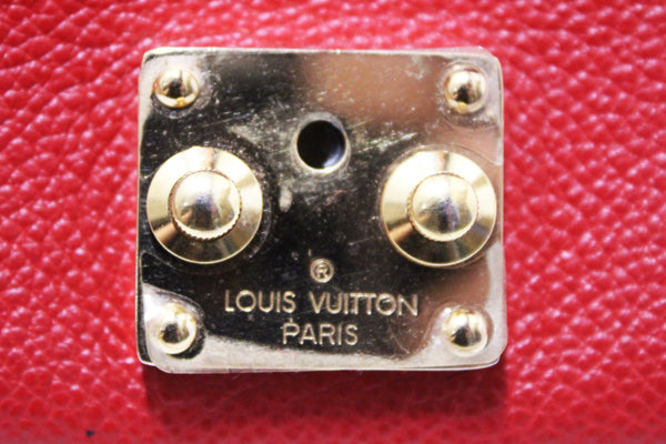 Louis Vuitton Red Empreinte Leather Saint-Germain Pochette With Chain