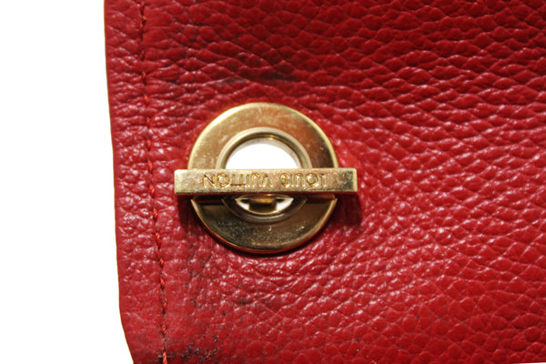 Louis Vuitton Red Empreinte Leather Saint-Germain Pochette With Chain