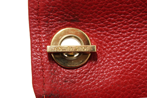 Louis Vuitton Red Empreinte Leather Saint-Germain Pochette With Chain