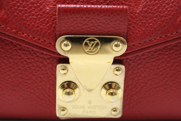 Louis Vuitton Red Empreinte Leather Saint-Germain Pochette With Chain