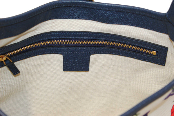 Gucci Blue Flora Canvas Jackie 1961 Medium Shoulder Bag 550152