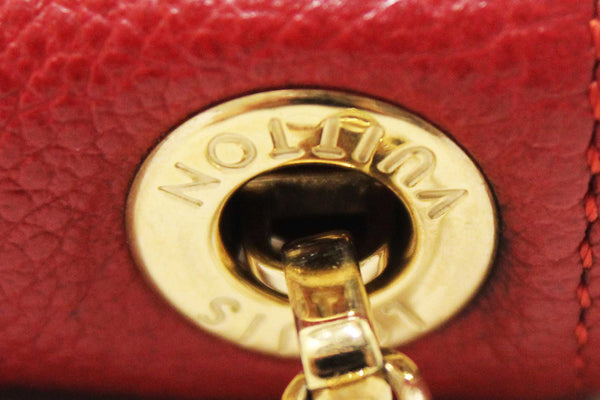 Louis Vuitton Red Empreinte Leather Saint-Germain Pochette With Chain