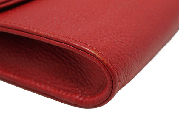 Louis Vuitton Red Empreinte Leather Saint-Germain Pochette With Chain