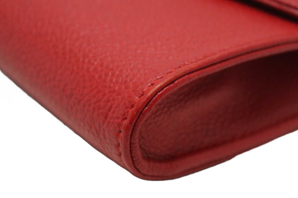 Louis Vuitton Red Empreinte Leather Saint-Germain Pochette With Chain