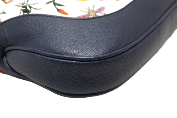 Gucci Blue Flora Canvas Jackie 1961 Medium Shoulder Bag 550152