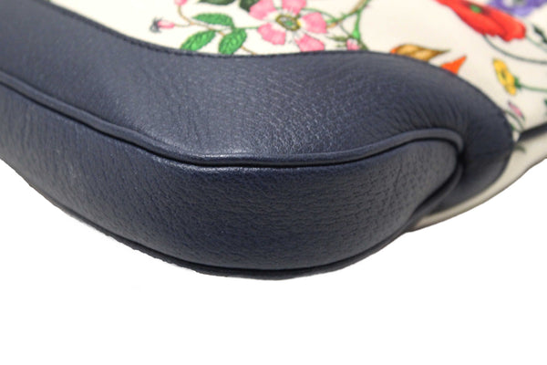 Gucci Blue Flora Canvas Jackie 1961 Medium Shoulder Bag 550152