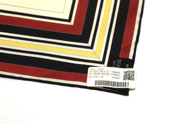 New Hermes Beige Cream Couvertures Et Tenues Silk Scarf 90cm