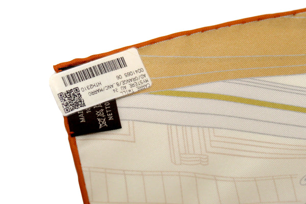 New Hermes Orange Mystere Au 24 Scarf 90cm