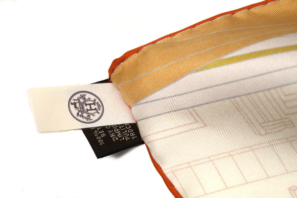 New Hermes Orange Mystere Au 24 Scarf 90cm