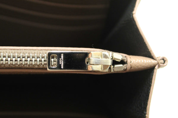 NEW Yves Saint Laurent Fard Cassandre Matelasse Grain De Poudre Chain Wallet Crossbody Bag