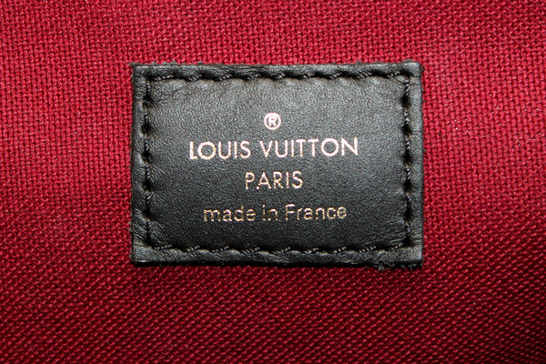 Louis Vuitton 經典字母組合黑色皮革 Montsouris 小號雙肩包