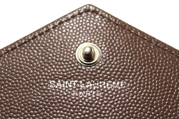 NEW Yves Saint Laurent Fard Cassandre Matelasse Grain De Poudre Chain Wallet Crossbody Bag