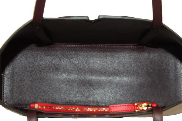 Valentino Garavani Neutral Calfskin Leather Vlogo Fillme MediumTote