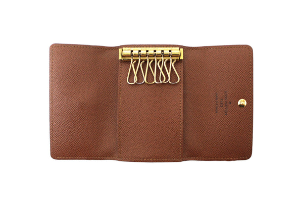 Louis Vuitton Classic Brown Monogram Canvas 6 Key Holder