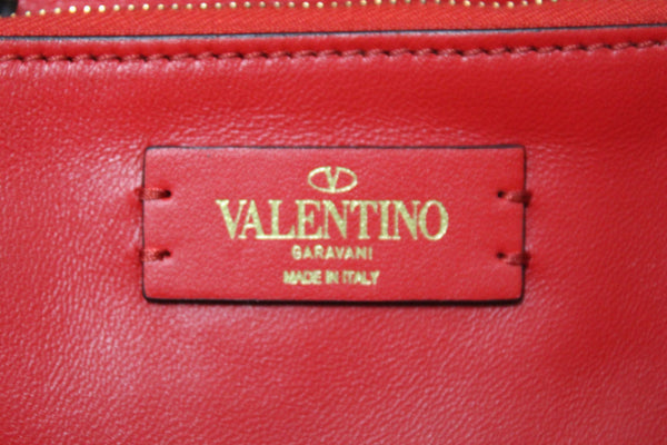 Valentino Garavani Neutral Calfskin Leather Vlogo Fillme MediumTote