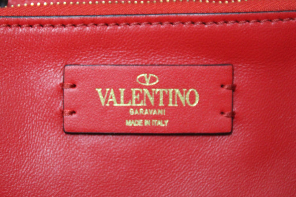 Valentino Garavani Neutral Calfskin Leather Vlogo Fillme MediumTote