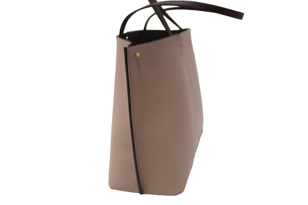 Valentino Garavani Neutral Calfskin Leather Vlogo Fillme MediumTote