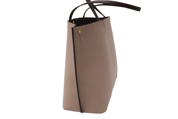 Valentino Garavani Neutral Calfskin Leather Vlogo Fillme MediumTote