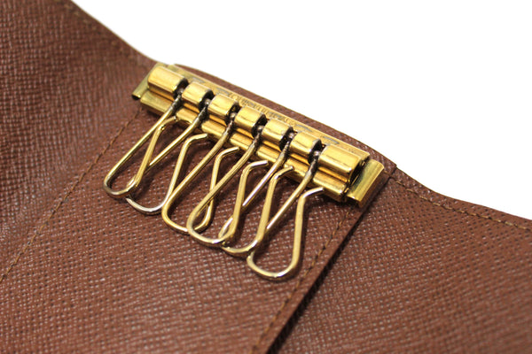 Louis Vuitton Classic Brown Monogram Canvas 6 Key Holder