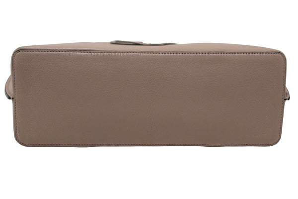Valentino Garavani Neutral Calfskin Leather Vlogo Fillme MediumTote