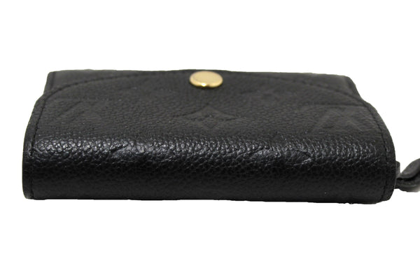 Authentic Louis Vuitton Black Monogram Empreinte Leather Rosalie Coin Purse