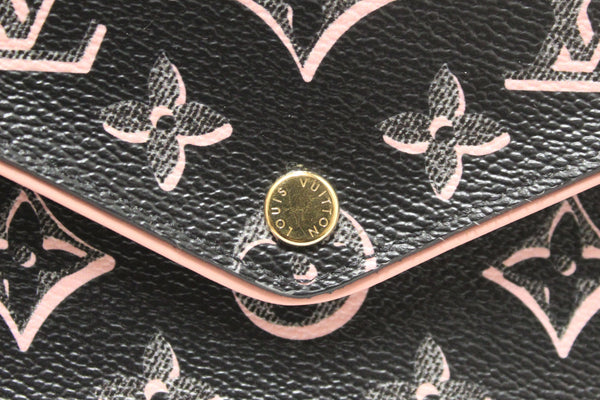 Louis Vuitton Black and Pink Felicie Strap and Go Pochette Bag