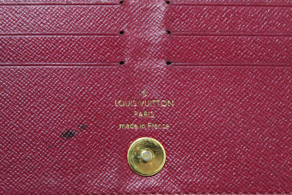 Louis Vuitton Classic Monogram Canvas with Fuchsia Leather Adele Wallet