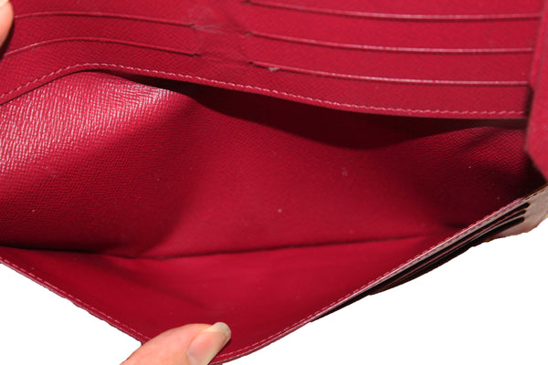 Louis Vuitton Classic Monogram Canvas with Fuchsia Leather Adele Wallet